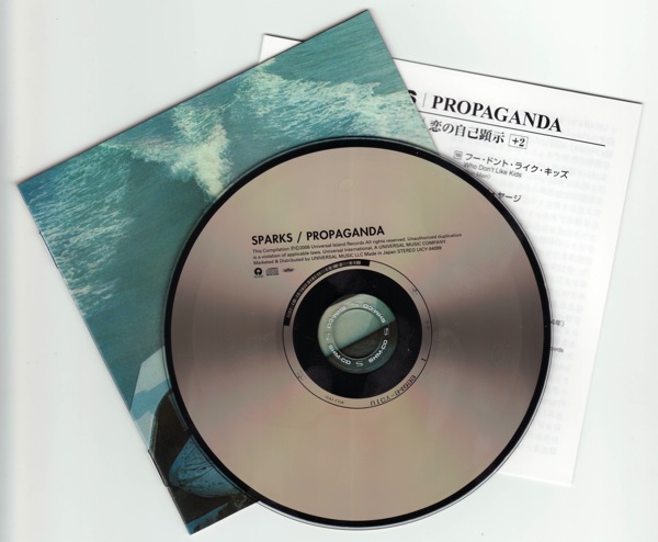 CD & inserts, Sparks - Propaganda +3